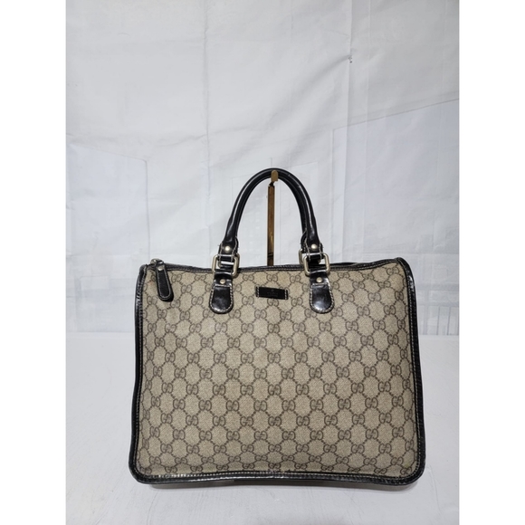 Gucci GG Supreme Joy Tote Canvas & Leather Bag - Picture 6 of 14